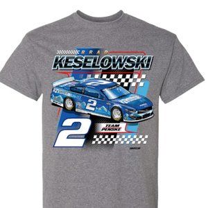 Brad Keselowski Team Penske Keystone Light Car T-Shirt - Gray